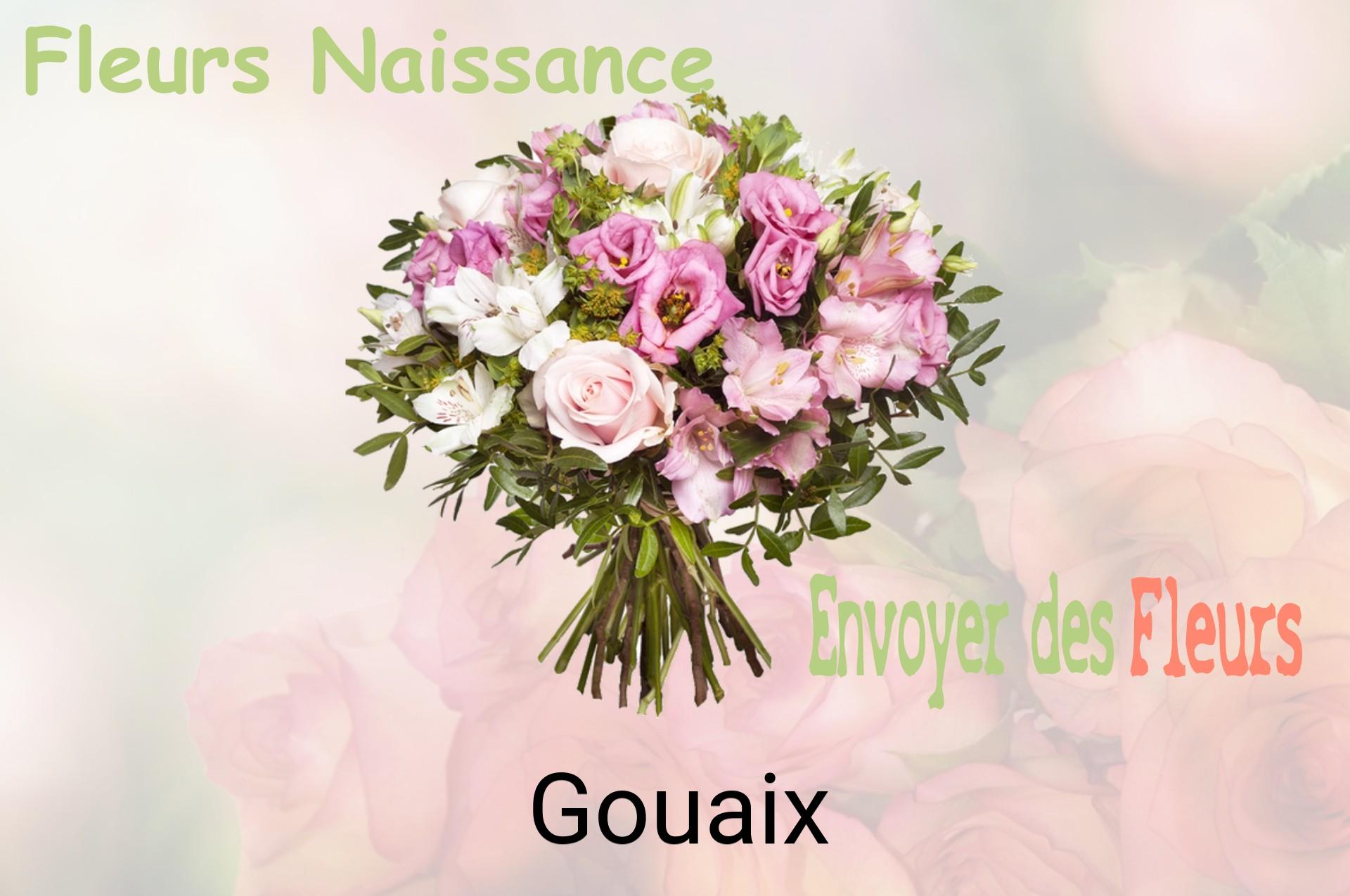 Bouquet de fleurs de naissance livré à Gouaix